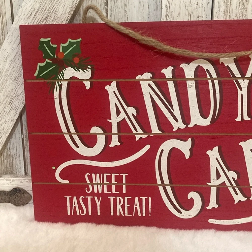 Target Wondershop 2022 Christmas Candy Canes Wall Sign